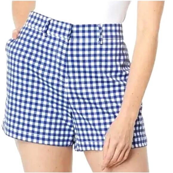 Southern Tide Pants - Southern Tide Inlet Gingham Performance Short Womens 2 Nautical Navy